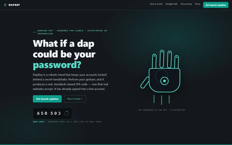 DapKey — screenshot