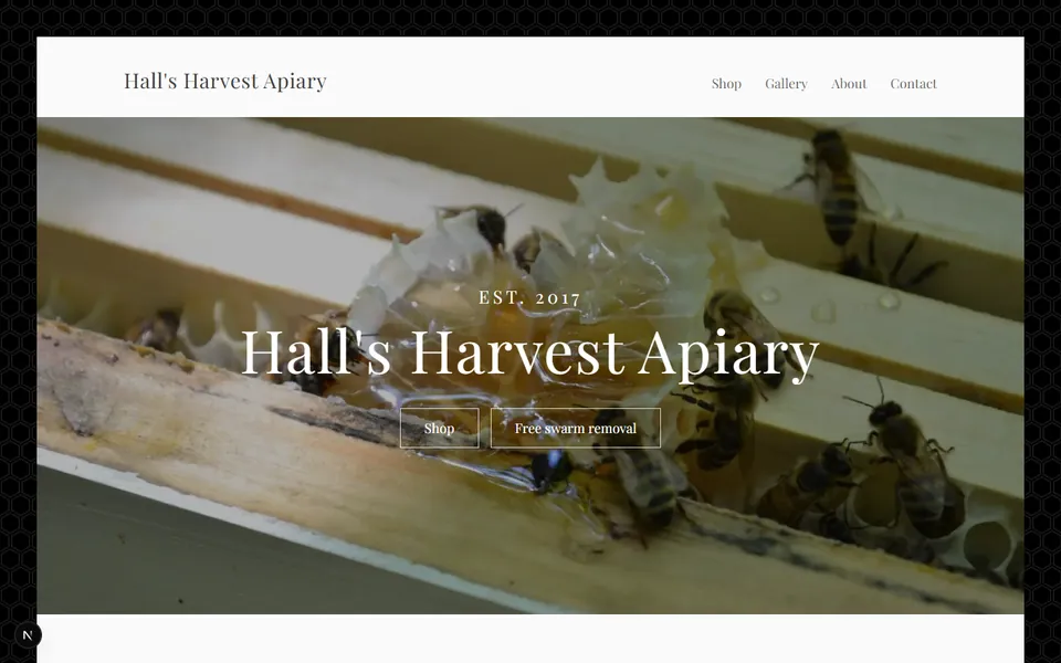 Hall's Harvest Apiary — screenshot