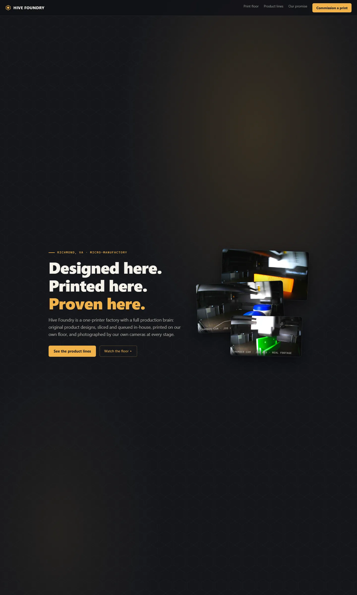 Hive Foundry — full-page screenshot